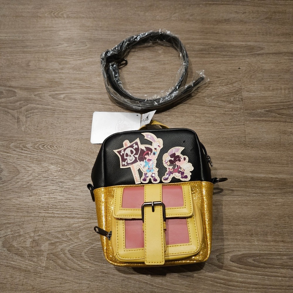 Walt Disney Parks Pirates of the Caribbean Mickey & Minnie Crossbody Bag NWT